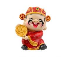 lachineuse Figurine Dieu DE LA Fortune CAISHEN - Tradition Asiatique et Feng Shui