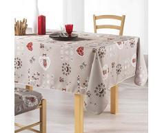couleur montagne nappe rectangle 150x240cm chouetti lin
