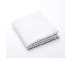 LinenMe Serviette de Bain, Collection Waffle, Couleur Blanc, 75 x 130 cm