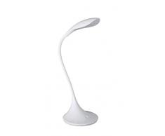 WOFI lampe de table 1 foyer yon 1 lED 5,5 w hauteur 37,5 cm diamÃ¨tre 17 cm 3000 k 420 lm, blanc 8025.01.06.0000