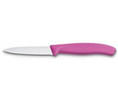 Victorinox 6.7636.L115 Couteau dâOffice avec Lame Pointue/Tranchant denté, Acier Inoxydable, Rosa, 30 x 5 x 5 cm