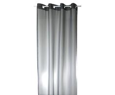 Linder 1013/92/375AB Uni Rideau à Åillets Polyester Gris 145 x 240 cm