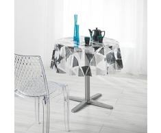 DECORLINE Pyramide Nappe Cristal 14/100E PVC Imprime 140 x 140 cm
