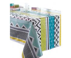 CALITEX GRAPHICMIX, Nappe Toile CirÃ©e Rectangulaire, PVC, Multicolore, 140x250 cm