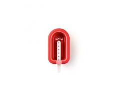 Lékué - Moule à glace empilable Mini Rouge 10,5 cm
