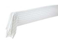 Blanc des Vosges Grand Large Traversin Coton Acier 90 x 190 cm
