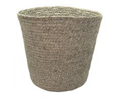 Opportunity 30SH161530771 Bali Poubelle Fibre de Mais Taupe 25,5 x 26 x 29 cm