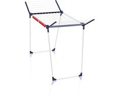 Leifheit Séchoir sur pied Pegasus 180 Solid, Séchoir Grande Surface dÃtendage, Ãtendoir à Linge Solide et Inoxydable, Acier, Blanc, 157 x 66 x 87 cm