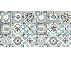 Vilber Grand Chef Kollar Tapis, vinyle, bleu, 50 x 140 x 0.2 cm