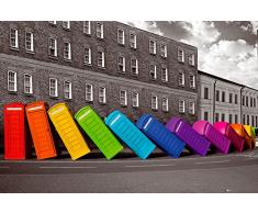 GB eye LTD, London, Phoneboxes Falling, Poster, 61 x 91,5 cm