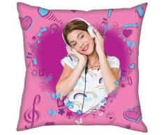 Disney Coussin Violetta 1, Polyester, Rose