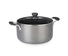 Zinel Marmite antiadhÃ©sive, Aluminium anodisÃ©, Gris, 24 cm