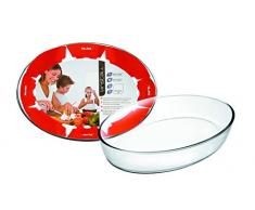 IBILI 480123 Plat Ovale, Verre, Transparent, 23 x 16 x 5 cm