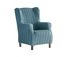 Martina Home Mejico Housse de Fauteuil élastique à Oreilles 33x42x8 cm Bleu