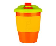 DrinkPod RPC-340/O Tasse à café réutilisable en plastique sans BPA â AUTUMN, ORANGE, 340 ML / 12 oz