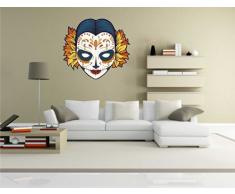 pinkelephant Autocollant Mural Skullita 003 â Crazy Tête de Mort â Sticker Mural â 58 cm x 64 cm