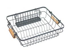 Kitchen Craft Living Nostalgia Ãgouttoir à Couverts Gris 47 x 36 cm