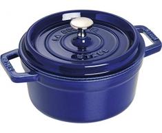 Staub 1102091 Cocotte Ronde Majolique Bleu Intense 20 cm