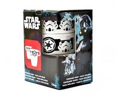 Grupo Erik Editores Tasses empilables Minnie, Porcelaine, Noir, 9Â x 9Â x 9Â cm