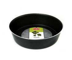 Ballarini Firenze Moule à Tarte Ronde, Cortan, Noir, Diamètre 22 cm