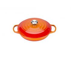 Le Creuset, Faitout en Fonte Ãmaillée, Rond, à 26 cm, 2 L, Compatible avec Toutes Sources de Chaleur (Induction Incluse), 4.205 kg, Volcanique