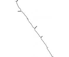 E=M6 5EEX933BC Guirlande Ã Piles 48 LED, Plastique, Blanc