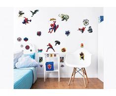 Walltastic 44746 Autocollants muraux Personnage Marvel Spiderman, Vinyl, Multi, 37 x 4,5 x 7 cm