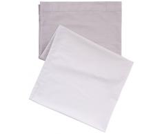 Designers Guild - Saraille Taie de Traversin Satin de Coton Zinc 43 x 190 cm