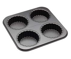 Kitchen Craft KCMCHB87 Master Class Moule à Tarte, Acier au Carbone, Gris, 32 x 32 x 22 cm