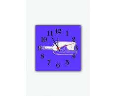 Bonamaison Horloge Murale en MDF, Multicolore, 30 x 30 cm