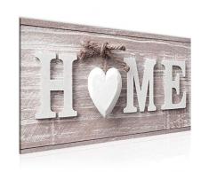 Tableau decoration murale Coeur de la maison - XXL Impression sur Toile Salon Appartment 1 Parties - prÃªt Ã accrocher - 504412b