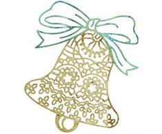 Cercles Lynn Designs nÅud et Bell Napperon Die, Acrylique, Multicolore, 3,5Â x 10Â cm