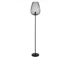 EGLO 49474 Lampadaire, Acier, E27, Noir