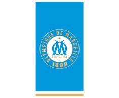 OLYMPIQUE MARSEILLAIS Drap Plage 75X150 Om Equipe, 100Pourcent_Coton, Bleu, 75 x 150