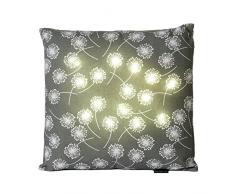 Kanguru 1175 Spring Coussin avec LED, Polyester, Gris, 40 x 40 x 13 cm