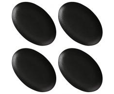 Maxwell Williams Assiettes Caviar Speckle, Porcelaine, Noir , 25 cm