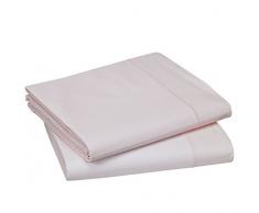 Blanc des Vosges Uni Percale Housse de couette Coton Petale 240 x 220 cm