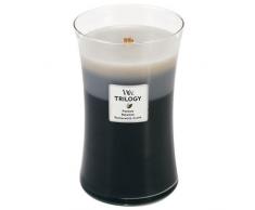 WoodWick grande bougie parfumÃ©e en jarre avec mÃ¨che qui crÃ©pite, Douceur de laine, Temps de combustion jusquÃ 130 heures
