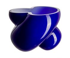 Verre de Bohême Energy Vase, Verre, Bleu, 16 x 16 x 15 cm