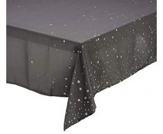 CALITEX Nappe Festive Perledo, Anthracite, 140 x 350 cm