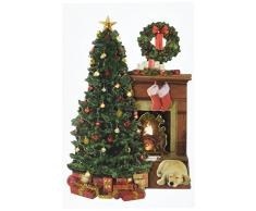 Papier Maison 3D Productions de NoÃ«l Autocollant, Papier, Multicolore