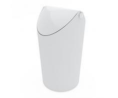 koziol poubelle 3,25 l Jim, thermoplastique, blanc, 17,5 x 19,1 x 31,5 cm