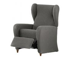 Eysa Cora Bi-Ãlastique Relax Housse de Fauteuil, Polyester Coton, Gris, 36x27x9 cm