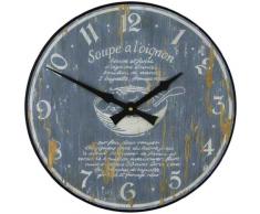 Roger Lascelles Horloge Murale en Bois Recette de Soupe Ã loignon