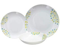 Tognana ME070185593 Service de table 18 pièces en porcelaine