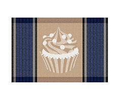Kela 11769 Cupcake Set de table Plastique Bleu 43,5 x 28,5 x 1 cm