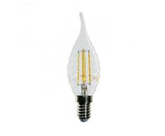 V-TAC SKU.4431 Ampoule LED Flamme Filament 4W E14 VT-1995, Plastique,et Autre materiaux, 4 W, Transparent