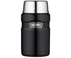 THERMOS Stainless King RÃ©cipient Alimentaire Isotherme en Acier Inoxydable, Acier Inoxydable, Noir Mat, 0,71 Liter
