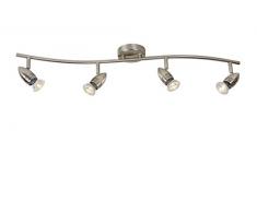 Lucide CARO-LED - Spot Plafond - LED - GU10 - 4x5W 2700K - Chrome DÃ©poli