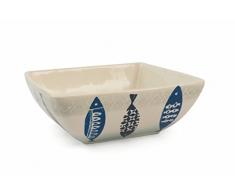 Villa dEste Home Tivoli Zante Saladier, Dolomite Dur, Blanc/Bleu/Bleu Clair